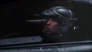 Jackson Spencer dans le cockpit de son Viper Mark VII.jpg